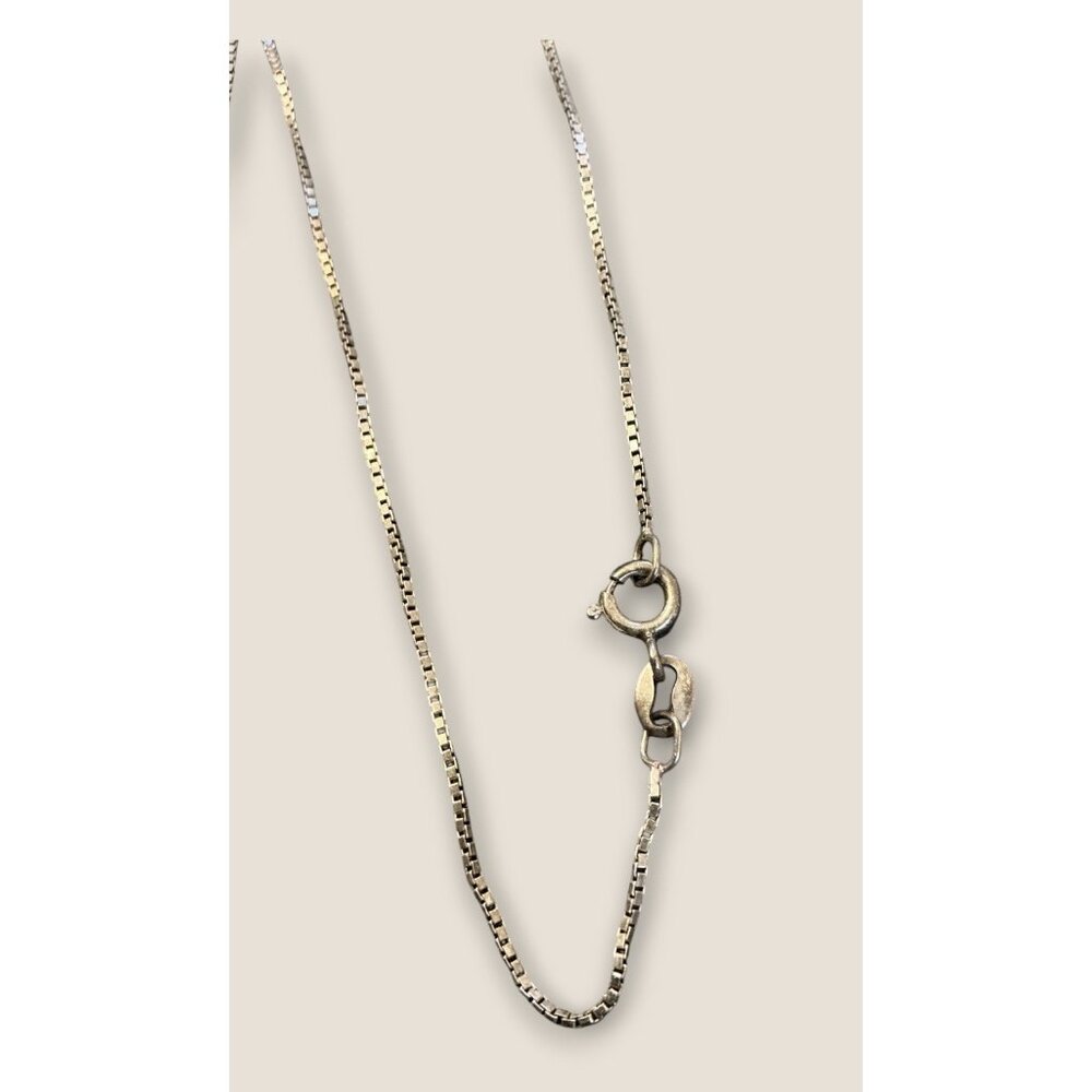 Barse 925 Sterling Silver Necklace With Turquoise Pendant 24 inches - Picture 2 of 5